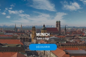Panorama de la ville de Munich avec les Alpes en fond ©Thomas Klinger / Munchen Tourismus