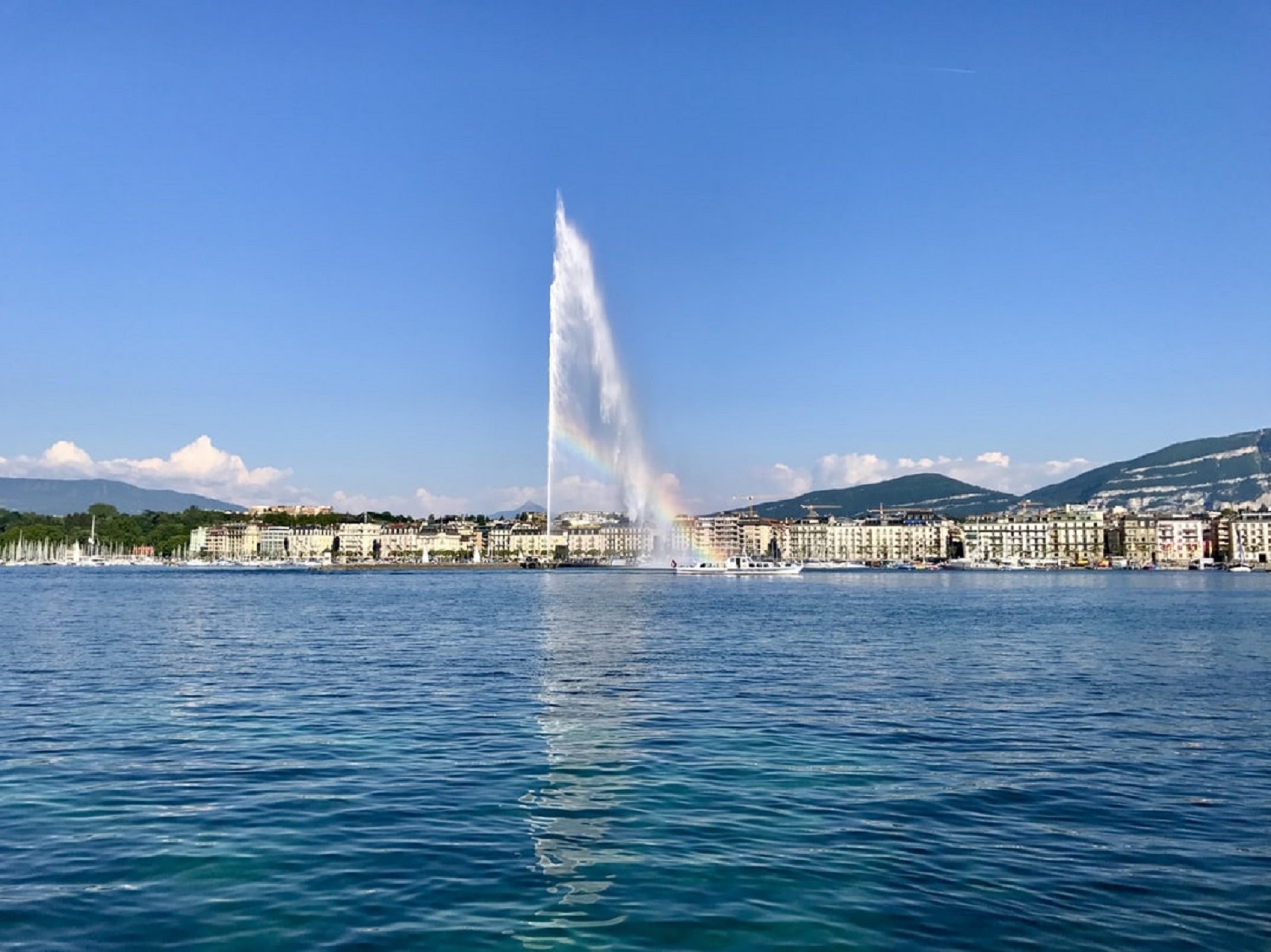 Fontaine Genève Janvier 2022
